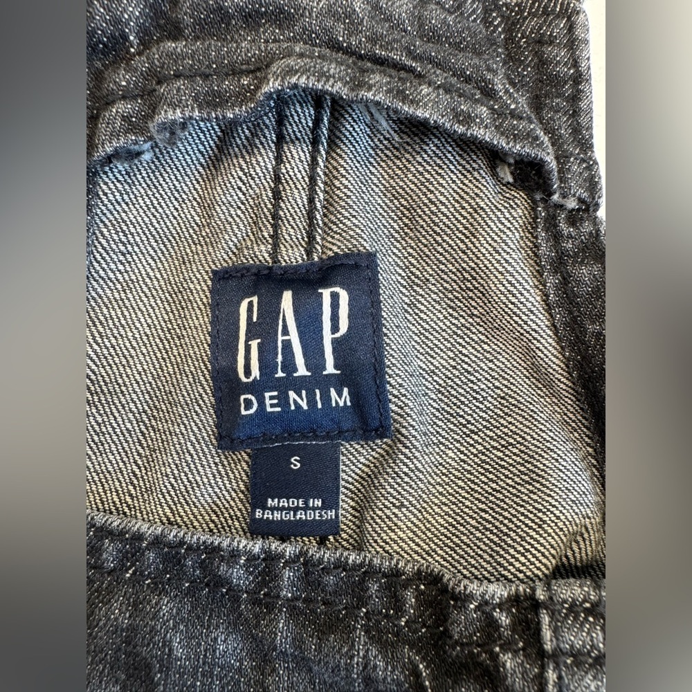 GAP Black Denim Women’s Overalls EUC - Picture 6 of 6